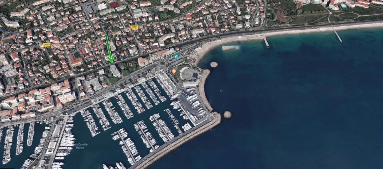 Grand Studio Neuf Face Port Et Plage, Parking Prive Golfe-Juan Zewnętrze zdjęcie