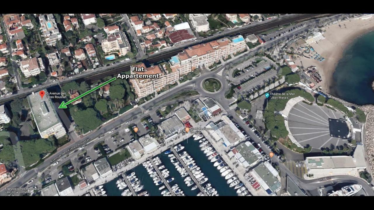 Grand Studio Neuf Face Port Et Plage, Parking Prive Golfe-Juan Zewnętrze zdjęcie